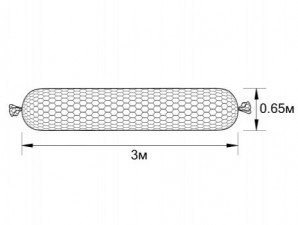 Габион ГСИ-Ц-3,0х0,65-С80-2,7-Ц